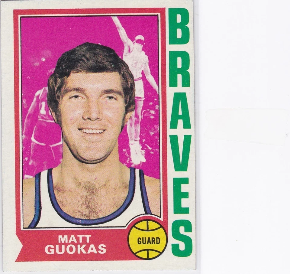 1974-75 TOPPS BASKETBALL MATT GUOKAS #117 BRAVES NRMT/NMMT *60790 - Image 1 of 1