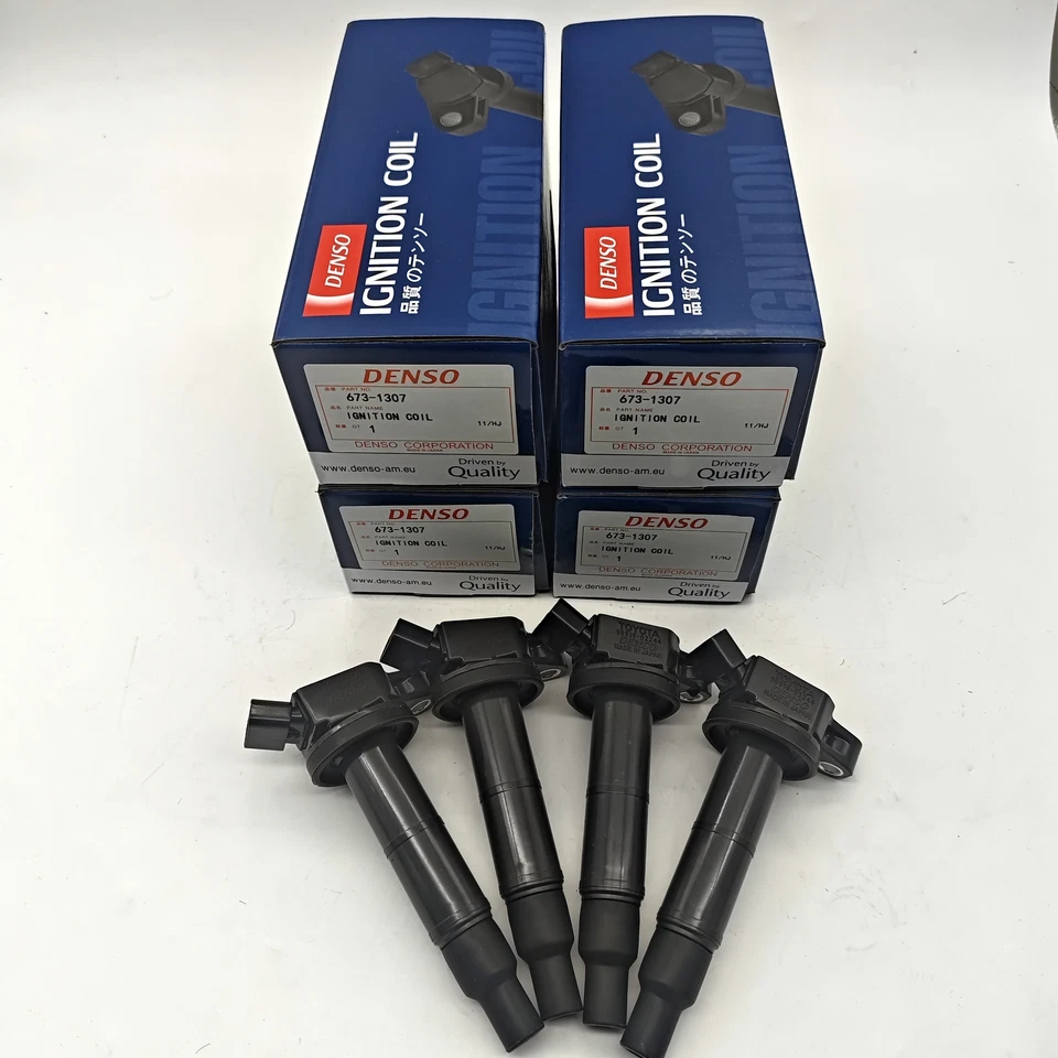 4X Denso Ignition Coil 90919-02244 673-1307 For 01-15 Toyota Camry Corolla RAV4 Foto 1 de 4