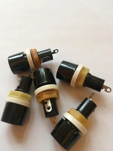 Black 10a 250v screwdriver release fuse holder 5pcs £4.75 Z1832 - Picture 1 of 1