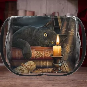 Bolso Mensajero Nemesis Now Witching Hour Cat de Lisa Parker - Imagen 1 de 7