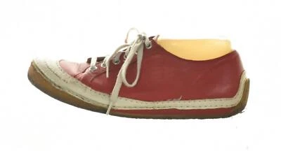 Clarks Originals Womens Shoes Size 10M Red White Sneakers Leather Flat Casual - Image 1 of 4