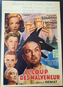 LE LOUP DES MALVENEURS - MADELEINE SOLOGNE - ORIGINAL BELGIAN MOVIE POSTER - Picture 1 of 1