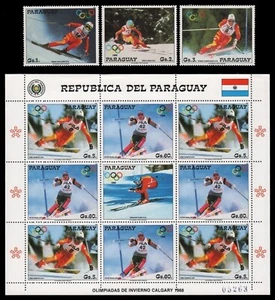 Paraguay 1987 - Mi-Nr. 4175-4179 ** - MNH - Arco pequeño - Olympia Calgary - Imagen 1 de 1
