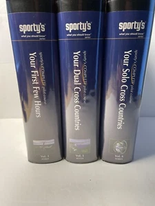 Sporty's Pilot Course VHS lot of 3 Volumes 1, 5, 6 Used Tested - Picture 1 of 10