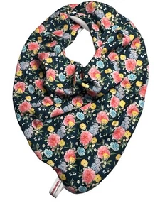 Adult Bandana Bib Special Needs Drool Neckerchief Dribble Scarf FLORAL DESIGN - Picture 1 of 4
