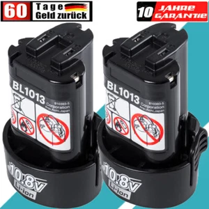 2X Original Li-Ion Akku 10,8V - 6,0Ah Für Makita BL1013 BL1014 195332-9 194550-6 - Picture 1 of 24