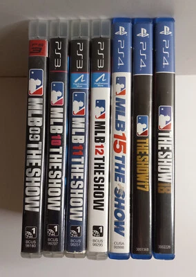 MLB The Show PS3 & PS4 Games (7): 09 - 10 - 11 - 12 (PS3) 15 - 17 - 18 (PS4) - Image 1 of 4