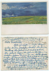 07870 - Van Gogh: Felder bei aufsteigendem Unwetter - AK, datiert 1.7.1949