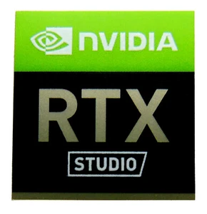 Nvidia RTX Studio Sticker 17 x 18mm 2020 Version OEM - Bild 1 von 1