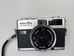 Minolta Hi-Matic F Rangefinder Film Camera Rokkor 38mm F/2.7 Vintage Cam - Picture 1 of 19