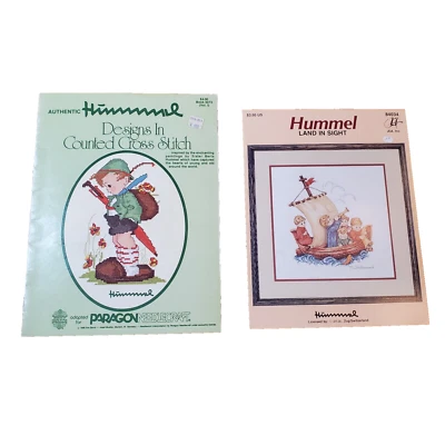 Lot of 2 Hummel Cross Stich Book 5073 Pattern Charts Paragon 16 Designs Explore - Image 1 of 4