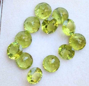 UNBEHANDELTER NATÜRLICHER 24,20 kt GRÜNER PERIDOT RUNDER 8 mm SCHLIFF LOSER EDELSTEIN - Bild 1 von 3