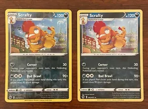Pokemon TCG: Scrafty 042/073 Rare Holo and Reverse Holo Champions Path - Picture 1 of 2