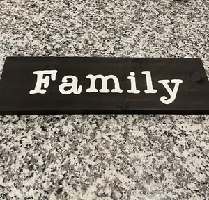 wanddeko familie holz wandbehang - Bild 1 von 3