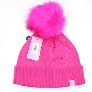 Sombrero gorro gorro de piel sintética de invierno estrás - LDT - RT $48 - Imagen 1 de 4