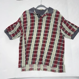 VINTAGE 90’s 80’s Dad Gr. M IZOD Golf Polo Striped Shirt C68 - Bild 1 von 8