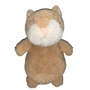 Jellycat Happy Cinnamon Hamster Plush 6" Tan White Cheeks Retired Mini Stuffed! - Picture 1 of 19