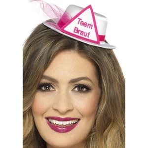 Smiffys Team Braut Hat, White - Picture 1 of 2