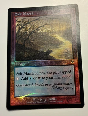 Magic the Gathering SALT MARSH Invasion Land Foil Uncommon NM - Image 1 of 2