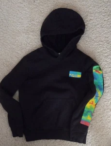 North Face Hoodie Boys Teen size 10 Black Box Logo Sweatshirt - Picture 1 of 5