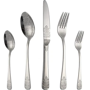 Silberbesteck Set Edelstahl Schwerlast Besteck Besteck Set für 4 Küchen... - Bild 1 von 6