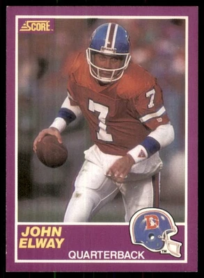 1989 Score Supplemental John Elway Denver Broncos #339S - Image 1 of 2