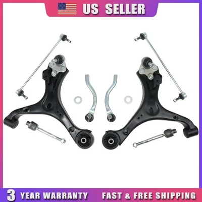 For 16-22 Acura ILX 8Pcs Suspension Control Arms Ball Joint Sway Bar Link Kit - Изображение 1 из 4