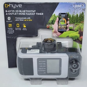 Orbit B-Hyve XD Bluetooth 4-Outlet Hose Faucet Timer Watering Sprinkler Timer, H - Picture 1 of 12