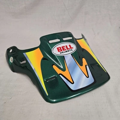 Visera gráfica Bell Moto 6 verde metálico *ANTIGUO STOCK NUEVO* Foto 1 de 4