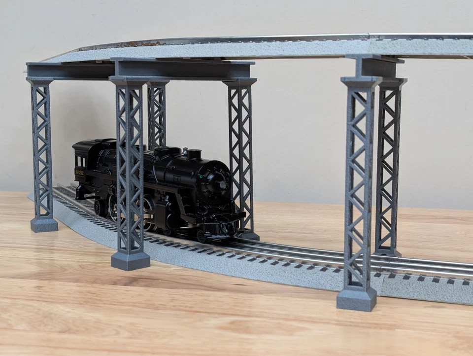 Trestles For Elevated Train For O Scale Lionel FasTrack - Package of 3 - Image 1 of 4