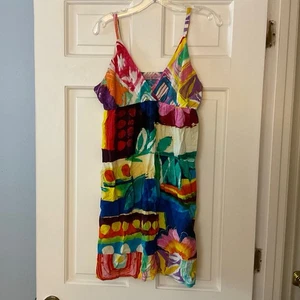 Jams World Cheri Hawaiian Dress Aloha Made In USA Multicolor Floral Girls XL - Picture 1 of 7