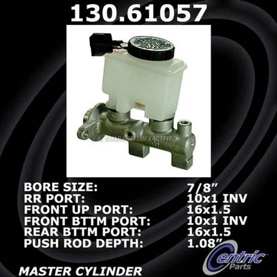 Cilindro maestro de freno centrado TCP para Ford Escort y Mercury Tracer 1993 Foto 1 de 3