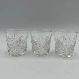 Crystal Whisky Tumbler Shot Glasses, Set of 3 - Picture 1 of 6