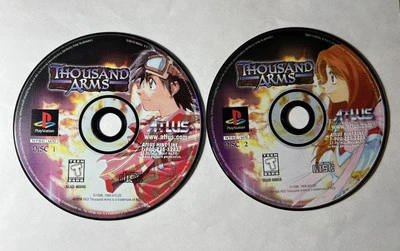 Thousand Arms (PlayStation 1 PS1, 1999) Discs Only- Tested- Atlus RPG - Image 1 of 4