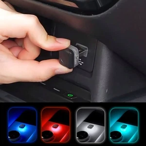 1 pieza USB Interior Coche LED Atmósfera Luz de Neón Lámpara Ambiental Bombilla Accesorios - Imagen 1 de 13