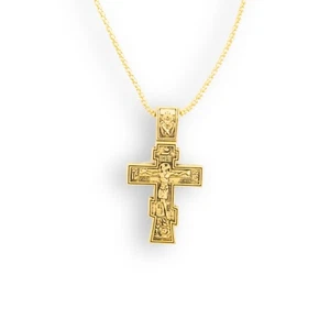 Collana Croce John Wick Due Lati Dettagliata Metallo Ciondolo Catena Misura Adulto - Foto 1 di 9