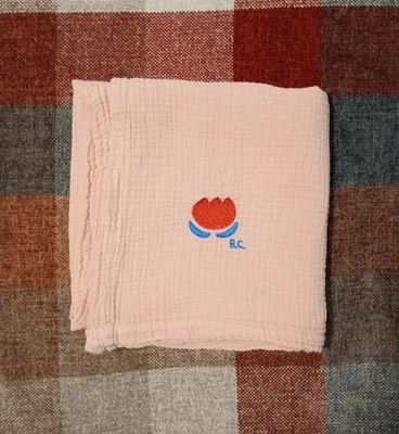 Bobo Choses Organic Cotton Blanket Muslin Baby Girl NWOT Foto 1 de 3