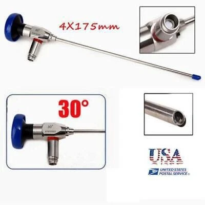 Alcance médico otorrinolaringología endoscopio artroscopia sinuscopio de 30 grados 4 mm 175 mm Foto 1 de 4