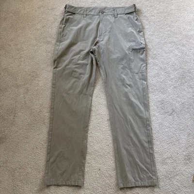 Huk Performance Fishing Pants Mens L Khaki Beige Stretch Outdoor Lightweight - Image 1 of 4
