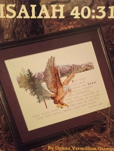 Eagle Cross Stitch Pattern Christian Cross Stitch Isaiah 40:31 Cross Stitch - Picture 1 of 1