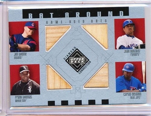 2002 UPPER DECK DIAMOND CONNECTION JIM THROME, FRANK THOMAS, GONZALEZ, CARLOS - Image 1 of 1