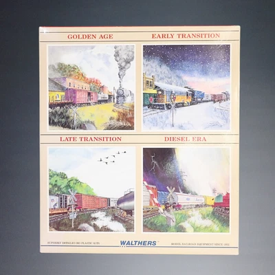 VINTAGE WALTHERS WORK TRAIN #2 BURLINGTON NORTHERN BN HO PLASTIC KITS #932-934 - Image 1 of 4