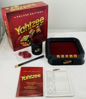 1997 Yahtzee Deluxe Game by Milton Bradley Complete in Great Condition FREE SHIP - Image 1 of 4