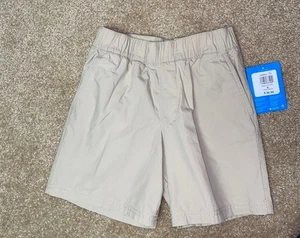 COLUMBIA Washed Out Boys Tan Khaki Shorts Pull On Elastic Waist Small 8 NWT - Picture 1 of 4