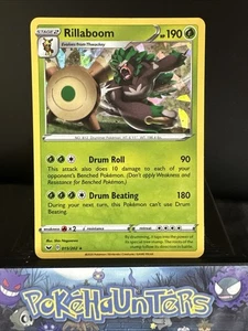 Pokemon Card Rillaboom 015/202 Sword And Shield Base Cracked Ice Holo Rare L/P - Picture 1 of 3