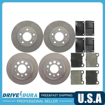 Front & Rear Disc Brake Rotors Brake Pads Kit fits Volvo 245 Volvo 262 Volvo 264 - Image 1 of 4