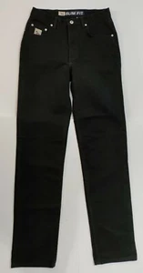 Vintage Cruel Girl 100% Cotton Tapered High Waisted Black Extra Long Jeans 11 Jr - Picture 1 of 9