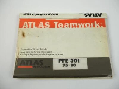 Atlas PFE301 75 80 Radlader Ersatzteilliste Spare Parts List 2008 - Bild 1 von 2
