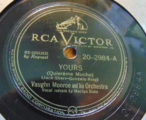 78RPM RCA Victor Vaughn Monroe, v Marilyn Duke - Yours / Tangerine, sharp EX- - Picture 1 of 3