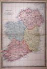 1878 Map ~ IRELAND ~ Original Atlas Map (14x20) Free S&H -#1501